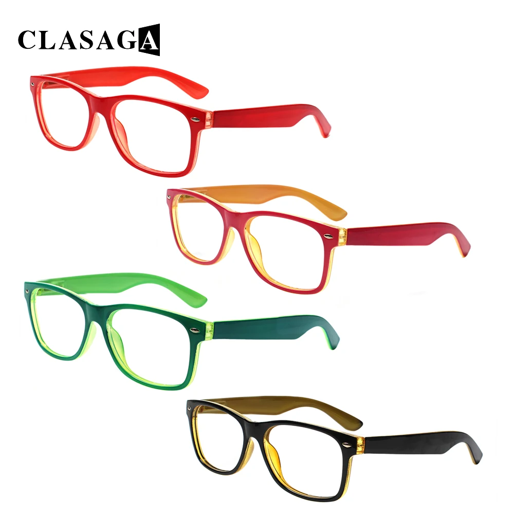 

CLASAGA Reading Glasses Men and Women with Spring Hinge 2022 Fashion Presbyopia Optical Magnifying glass Reader Eyeglasses 0~600