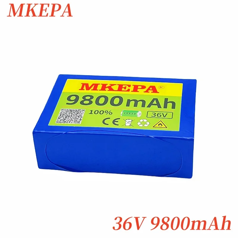 36V 10S2P 9800mAh Large Capacity 18650 Lithium Battery Pack Lpega, Epoxy Board, Customizable with Different Plugs