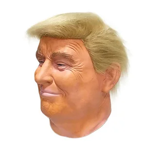 Latex Full Head Face Mask, Human Facial Mask for Festival, Halloween, Easter, Party, Donald, President, Cosplay Fans 10 Main Sales Latex Mask - №7