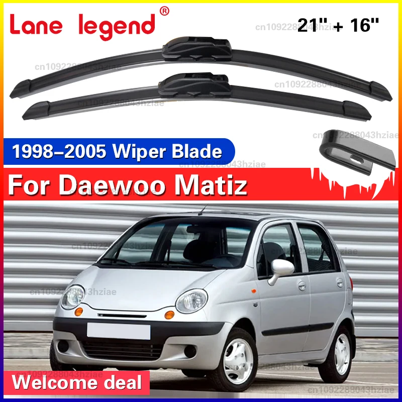2 stücke Für Daewoo Matiz 1998-2005 Frontscheibe Wischer Klingen 1999 2000 2001 2002 2003 2004 Windschutzscheibe fenster Zubehör 21 "16"