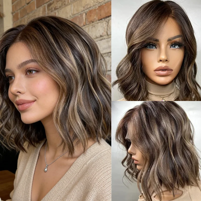 

Новинка 2026: Короткий парик-боб с кружевной передней частью для женщин, 100% натуральная линия волос, легко носить, для косплея и повседневного использования.