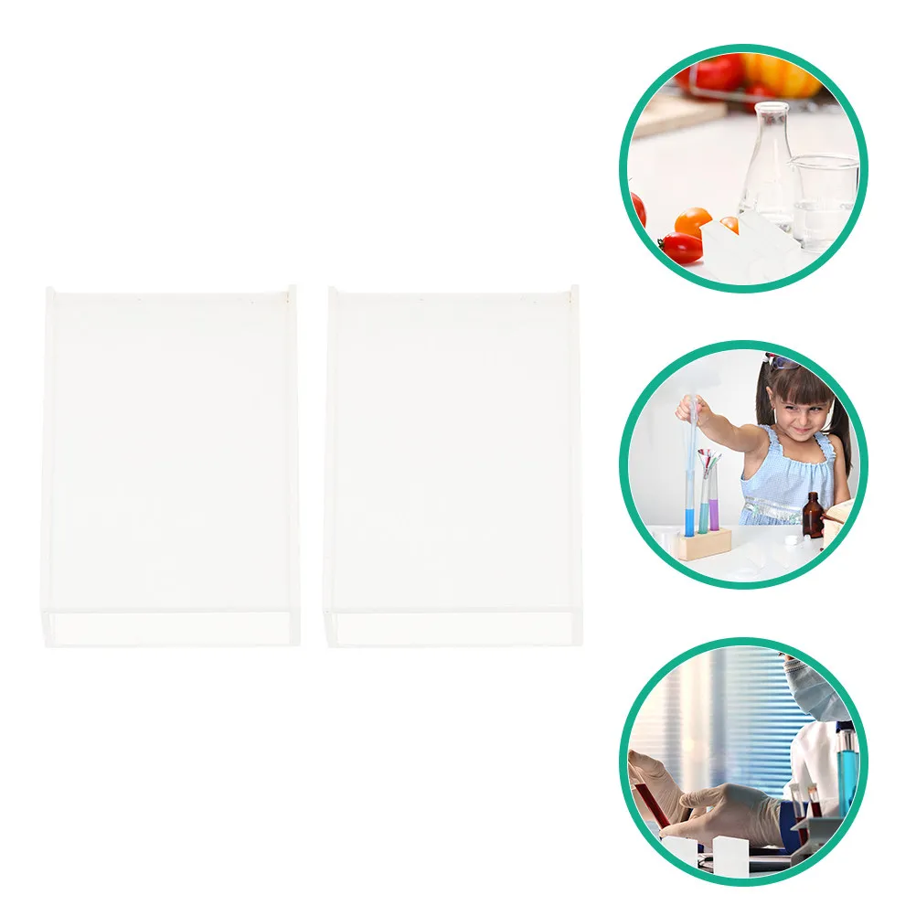 2Pcs High Transparency Glass Cuvette for Spectrophotometer Uv Visible Analysis Lab Use 50Mm Path Length Laboratory Cuvettes