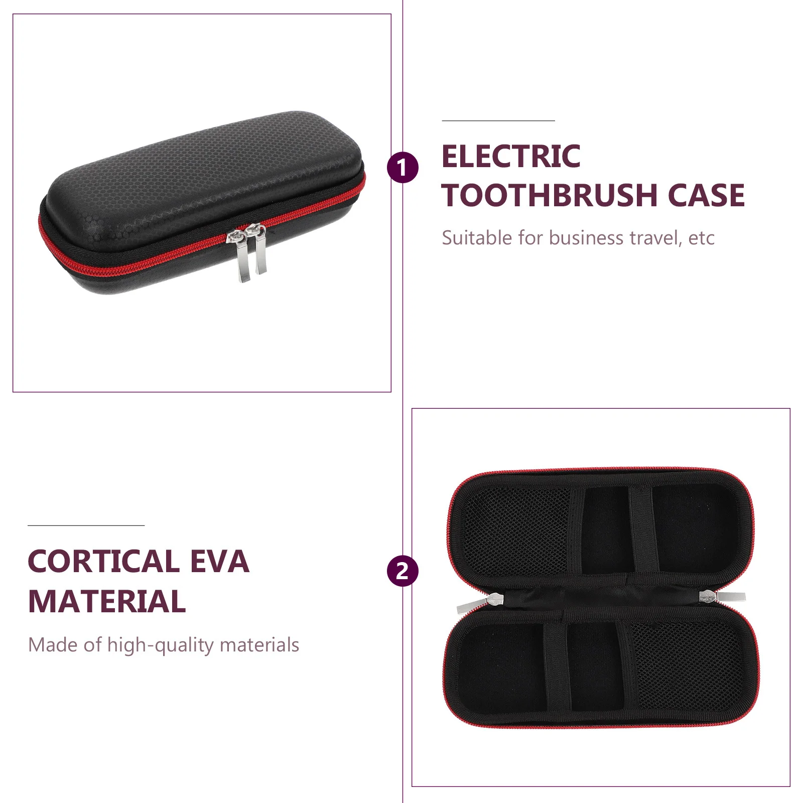 حقيبة سفر لفرشاة الأسنان الكهربائية، مظهر بسيط ونقي، صناعة متقنة، تصميم إبداعي، علبة فرشاة الأسنان الكهربائية