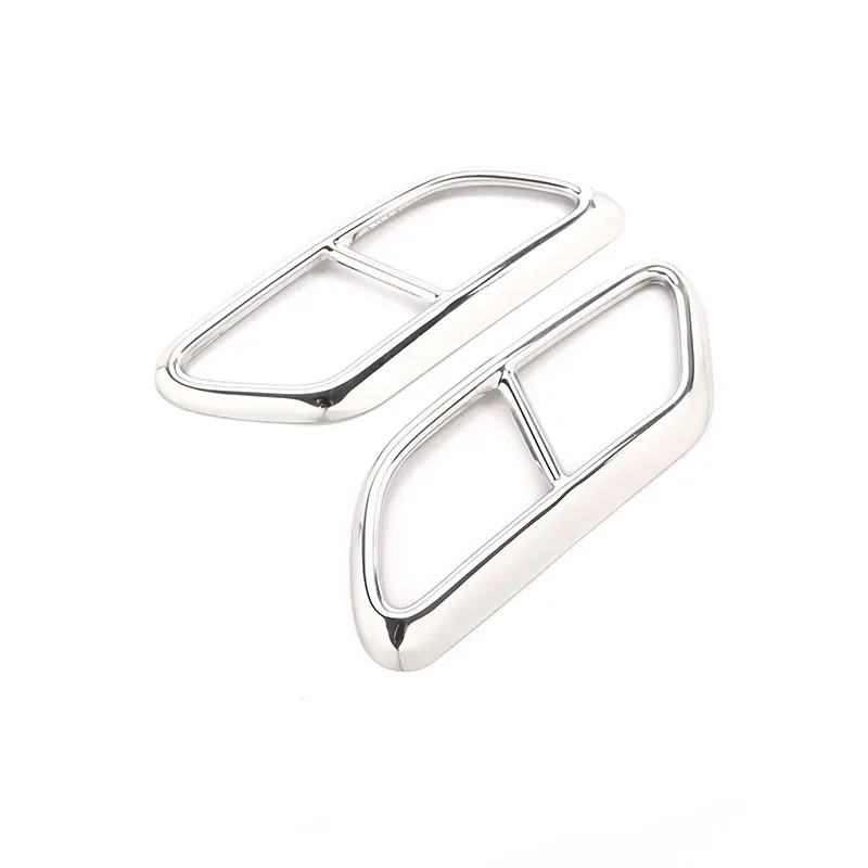 Silenziatori per tubi di scarico per auto in acciaio inossidabile nero Copertura per coda Gola Trim per Volvo S90 2016-2020 V90 2016-2019 S60 2020-2022