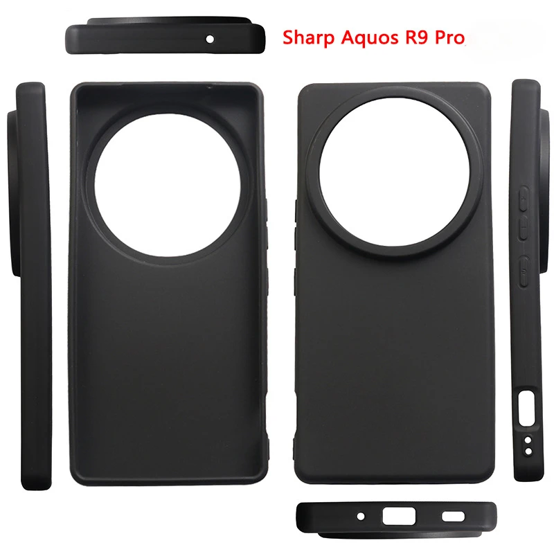 Soft TPU Silicon Phone Shockproof Case for Sharp Aquos R9 Pro Matte Back Cover for Aquos R9Pro Protective Shell Funda