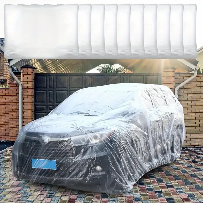 

Disposable Transparent Car Cover Universal PEVA Dustproof Scratch Free Auto Protector for Indoor Use Vehicle Exterior 2027