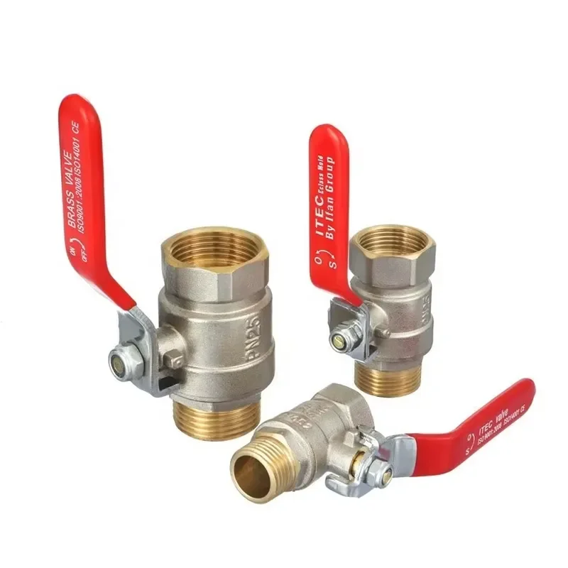 Free Sample Brass Water Ball Valve External Thread Forged Copper Ball Valve All Sizes