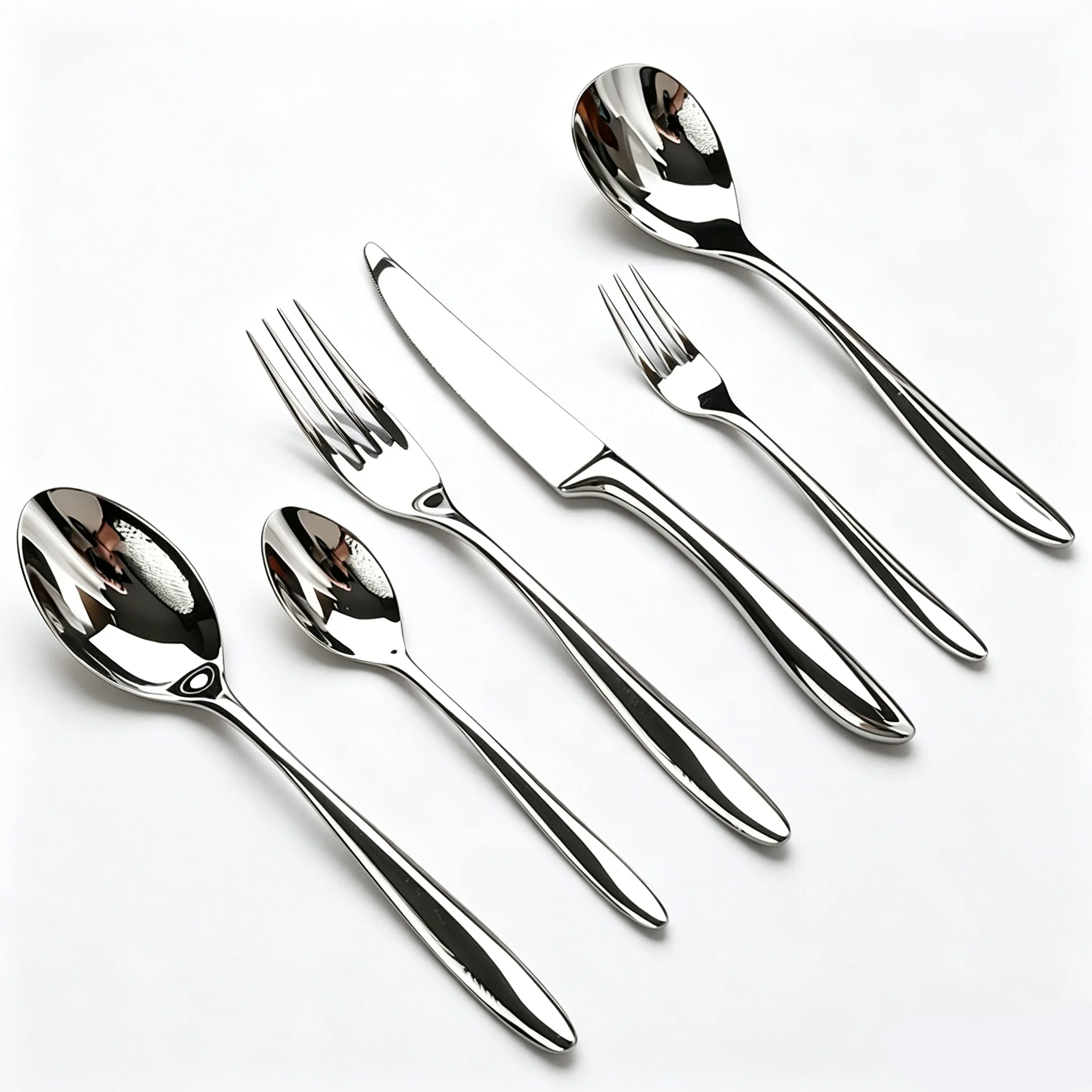 flatware-set-6pcs-304-stainless-steel-18-10-mirror-polished-cutlery-heavy-duty-modern-silverware-steak-knife-fork-spoon-set