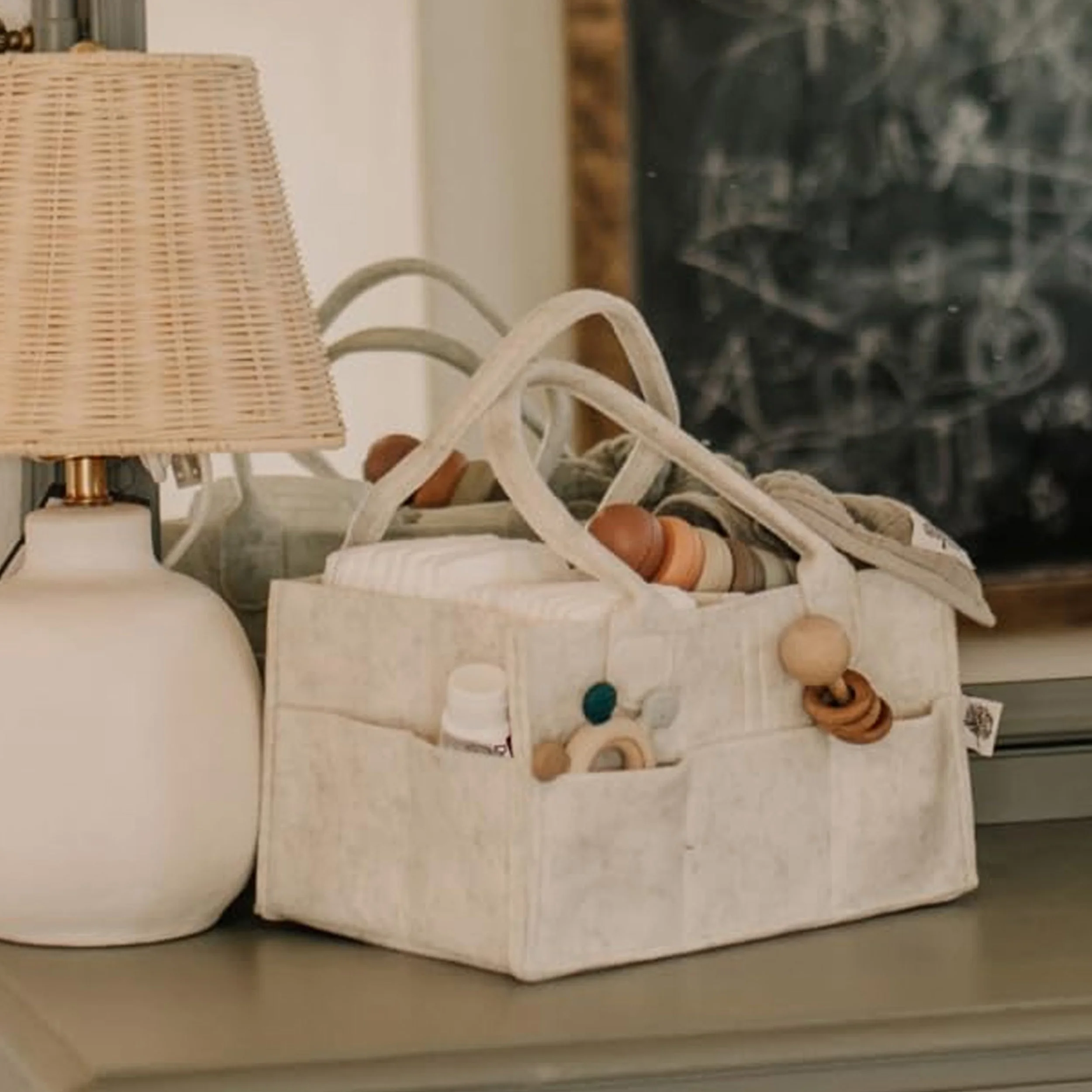 Felt Diaper Caddy Organizer wi - đánh giá và giá Baby Nursery Dresser