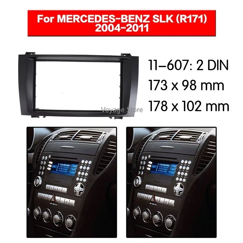 

For 2004-11 Mercedes-Benz SLK R171 retrofit face frame car audio navigation DVD/CD universal machine conversion panel
