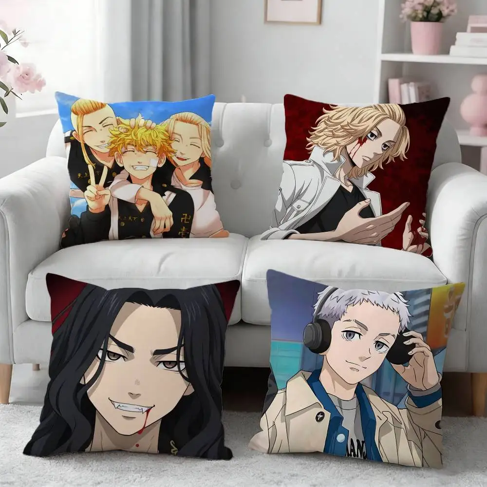 

T-Tokyo Revengers Pillow Case Cushion Cover Throw Pillow Case For Car Sofa