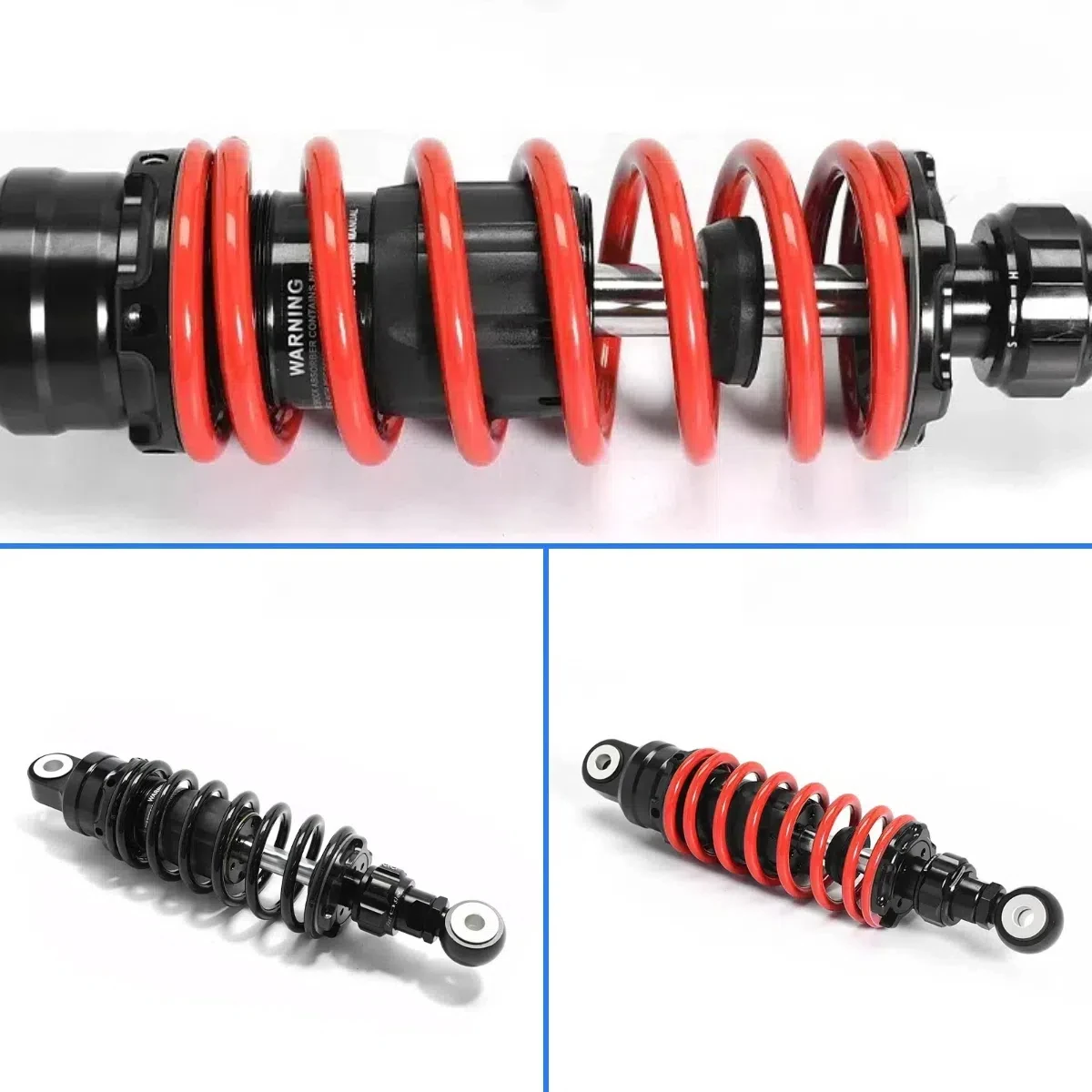 Universal For Motorcycle Adjustable 265MM Pressure Rear Shock Damper Rear Spring Shock Absorber