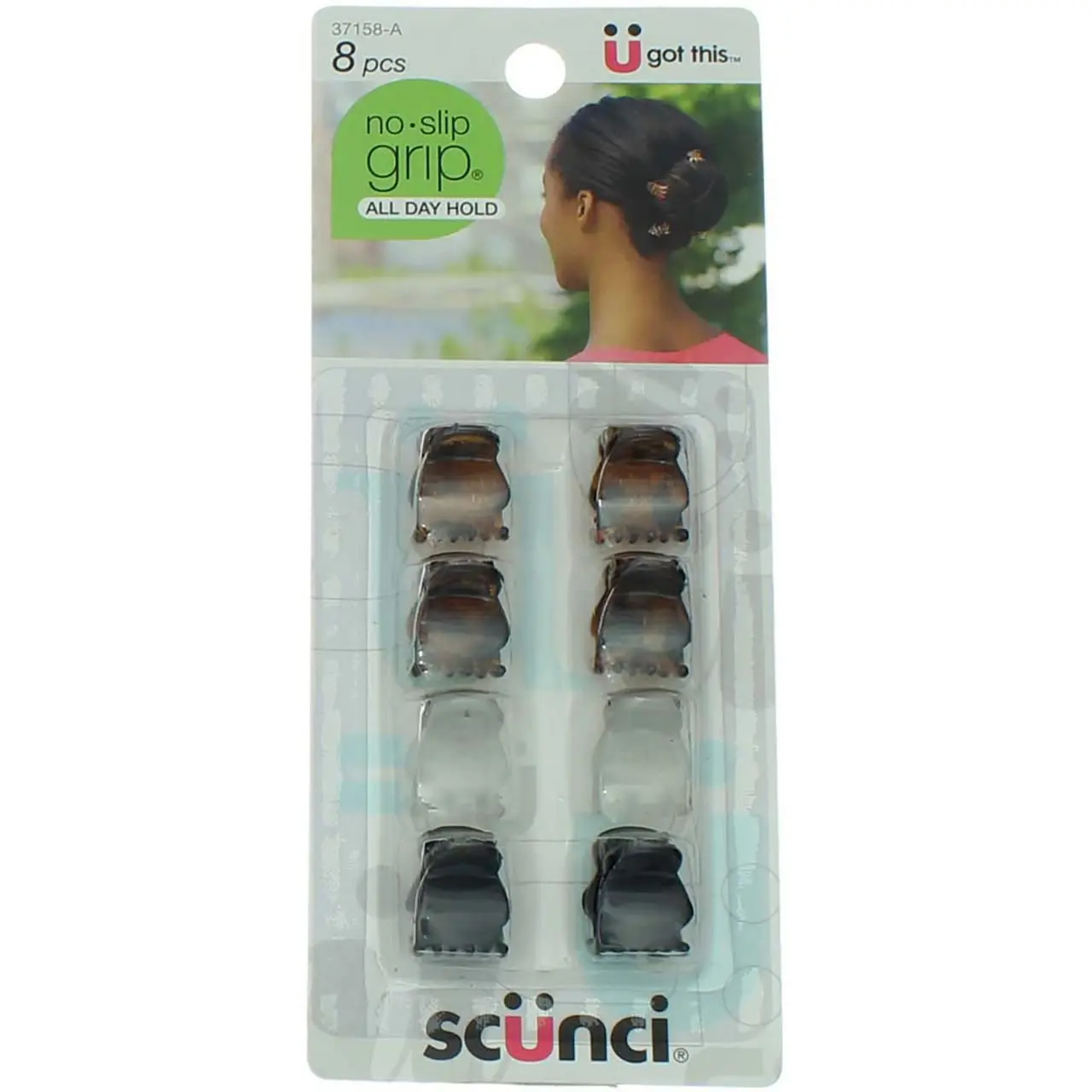 Mini Oval Top Jaw Clips, Non-Slip Grip, 8-Pack