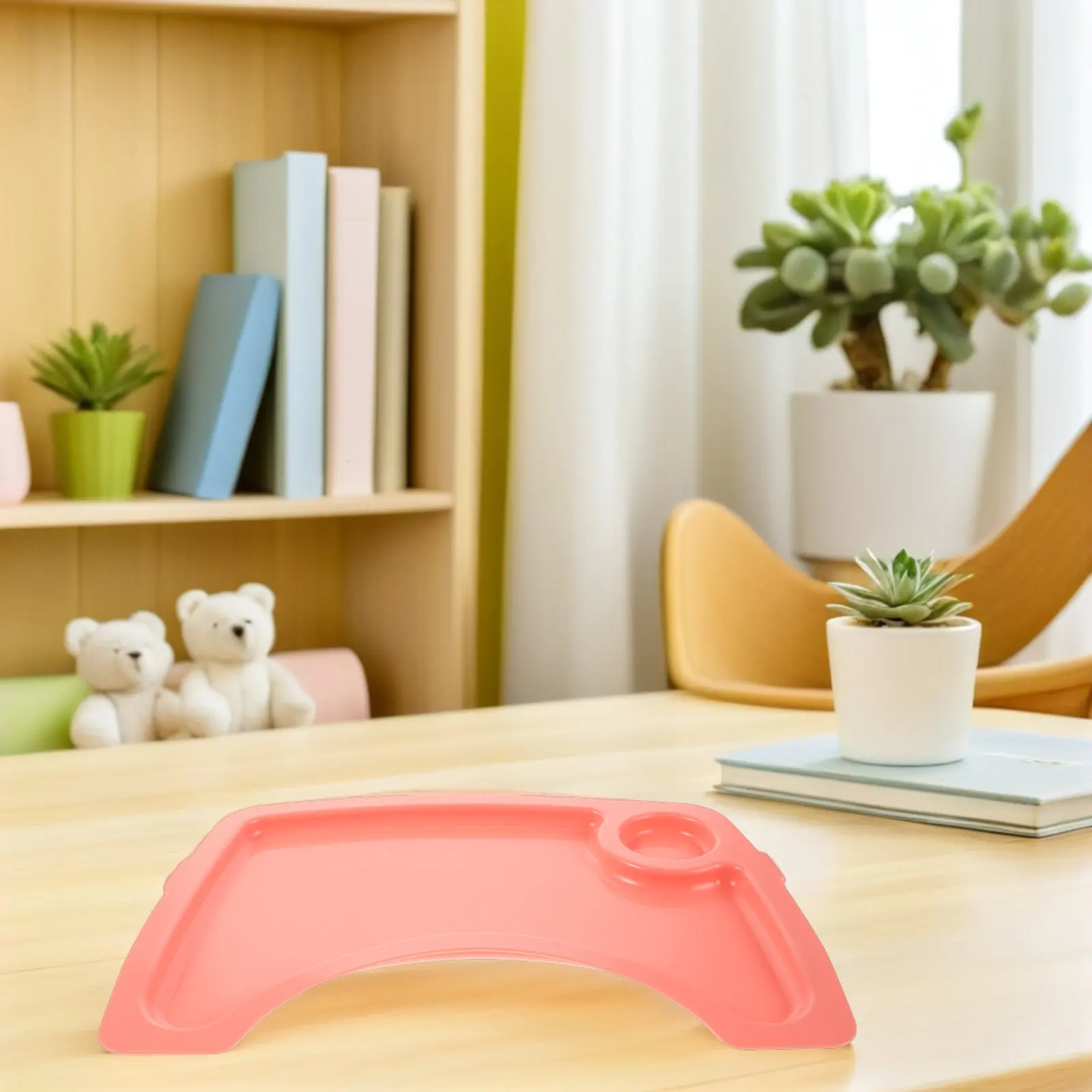 Toddler High Chair Tray Universal Baby Dining Feeding Accessory Lightweight Detachable Spacious Surface Cup Holders for Home
