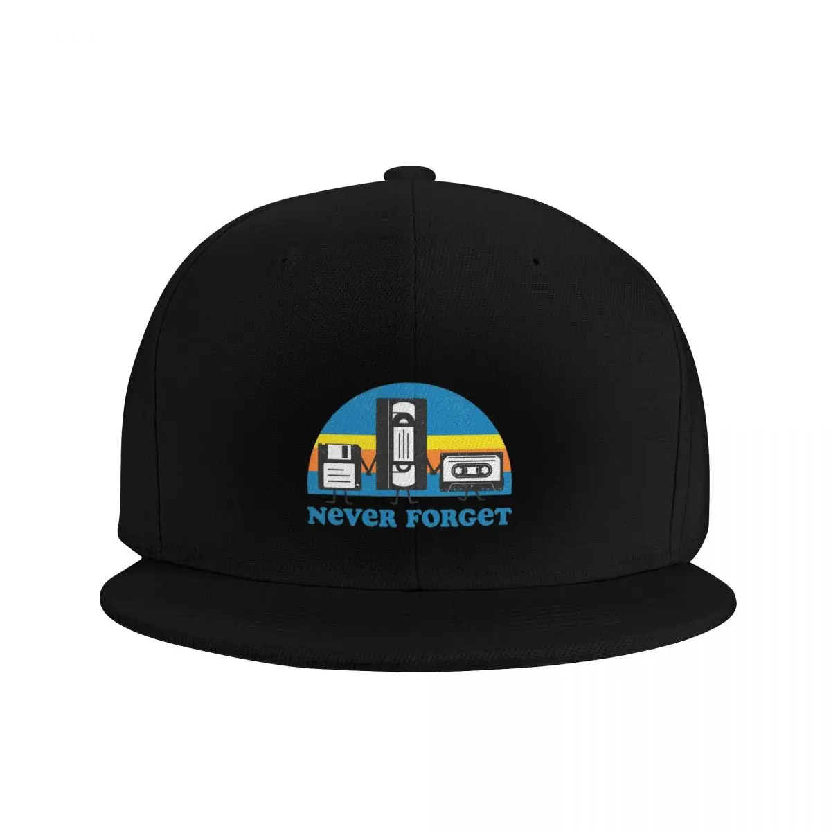 New Never Forget Floppy Disc VHS Cassette Tech Geek Baseball Cap Sun Visor Hats Caps