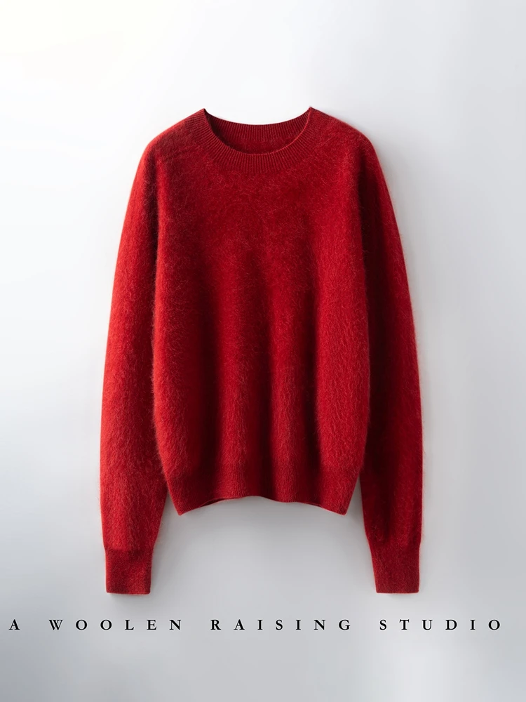 

2025 New Fall Winter New Pullover O-Neck Long Sleeve Roughening Sweater Women's High GradeTops Fashion Comfortable Leisure Tops