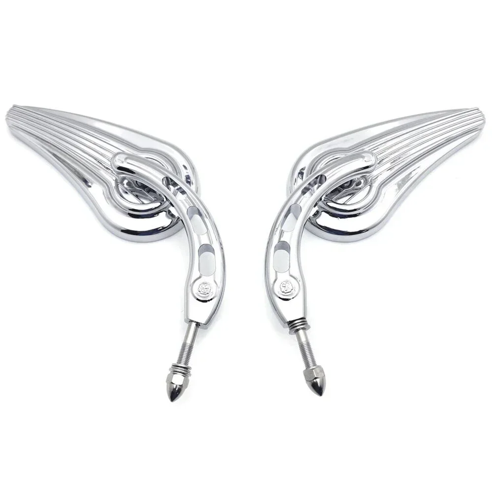

Motorcycle Raindrop Side Mirrors For 1984 and Up Harley Softail Classic Deluxe Breakout Night