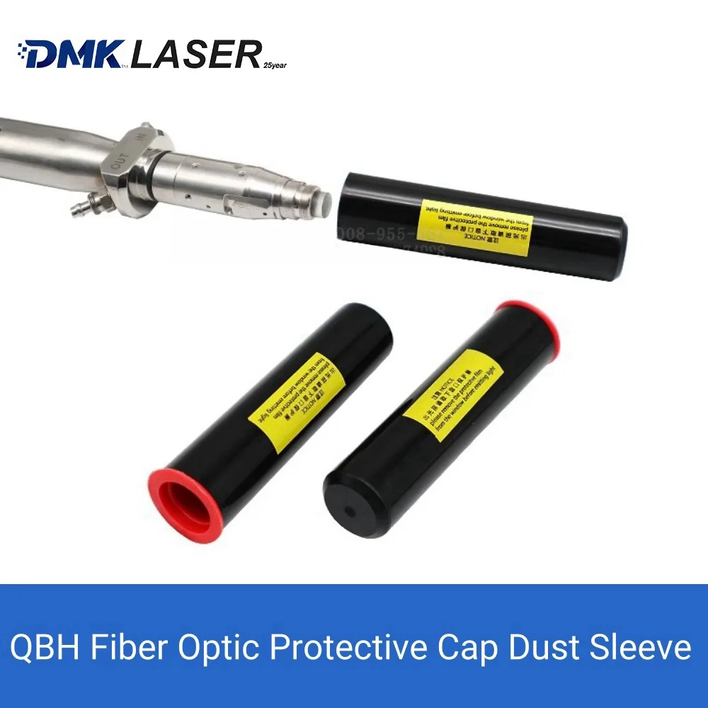 DMK dust cap QBH protective cap cutter interface black tube sleeve for fiber laser source Raycus Reci MAX FEIBO BWT IPG