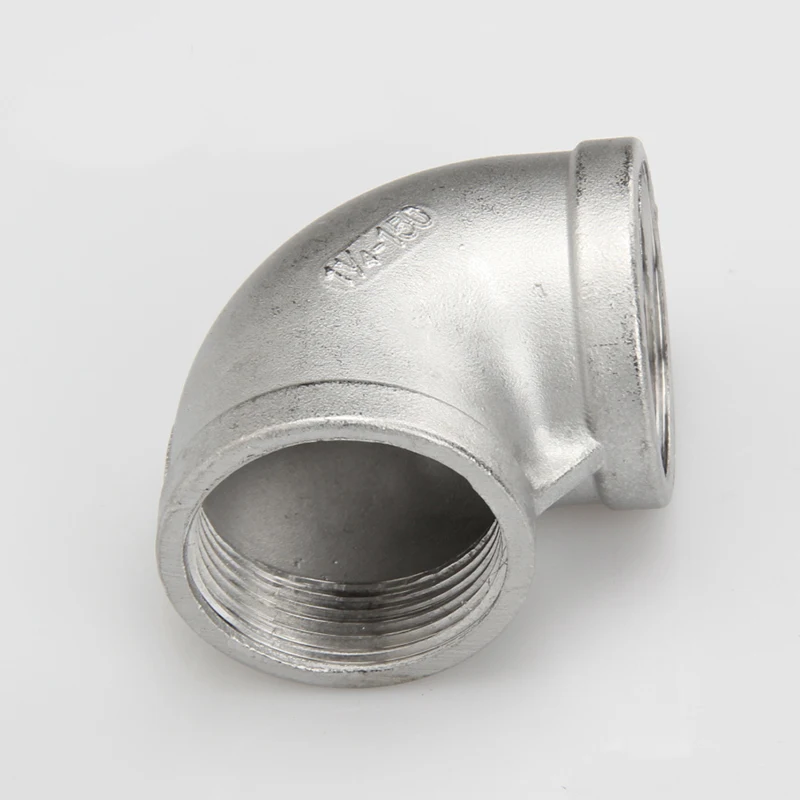 5pcs/10pcs BSPT Stainless Steel SS304 Internal Thread Fuel Street 90 Elbow Threaded Pipe Fittings Suitable for