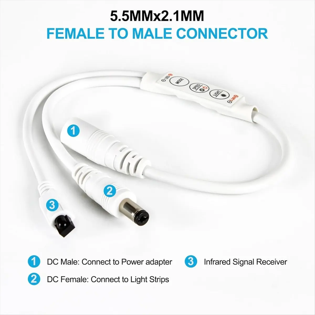 NEW Remote Dimmer Controller for Single Color LED Strip Lights, 5-24V Wireless Controller for 3528/5050/ LED Tape