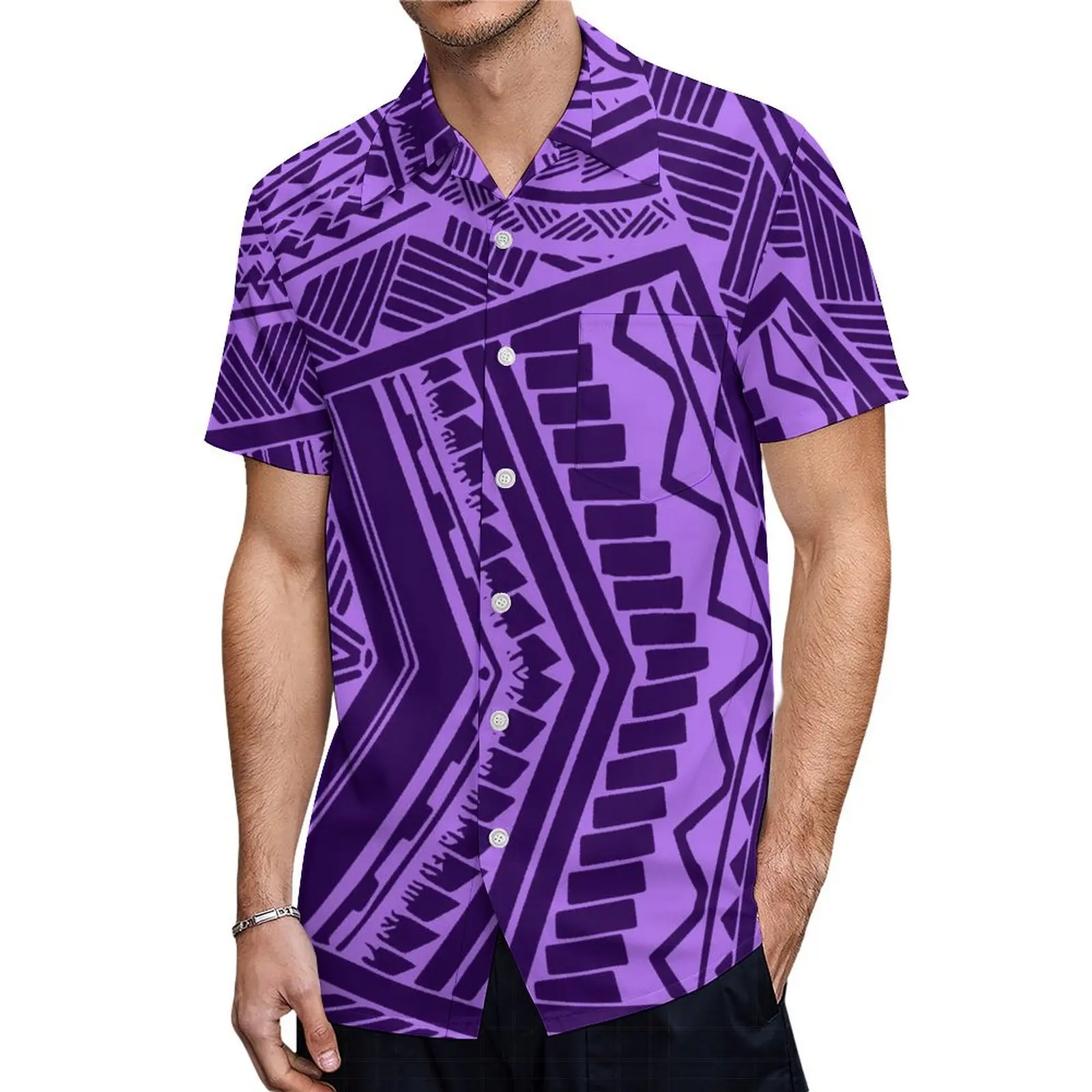 Abito donna a maniche corte moda attillato a coda di pesce abito lungo polinesiano con personalizzazione del supporto della camicia Aloha da uomo hawaiano