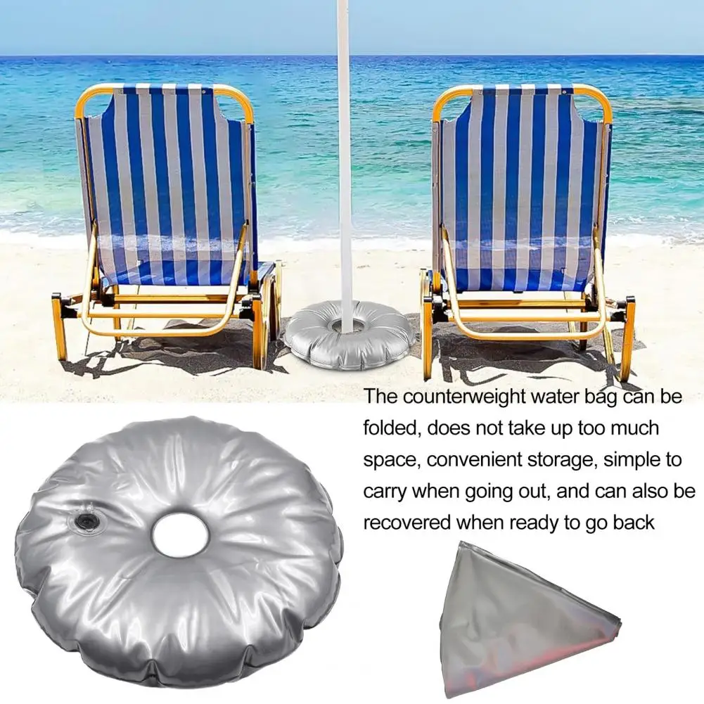 Non-fading Umbrella Base Weight Weight Bag for Umbrella Base Portable Water Weight Bag for Collapsible Round Flagpole Base Easy