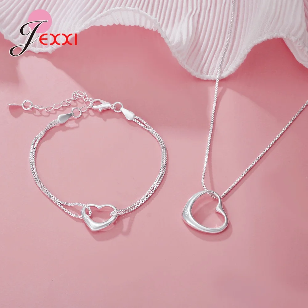 4 Models 925 Sterling Silver Jewelry Set for Women High Quality Chains Bracelet Necklace New Fashion Accessories
