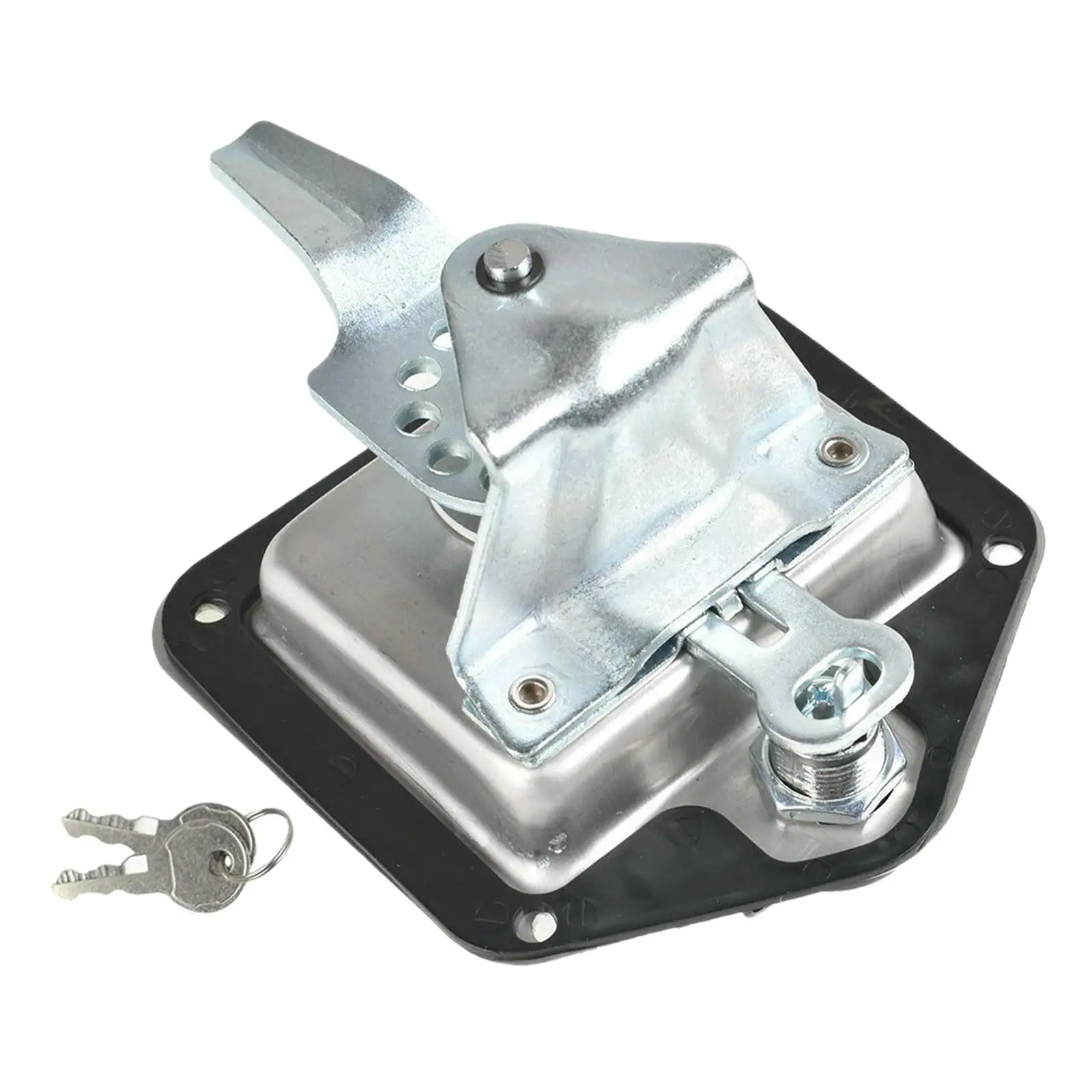 

Замок-защелка для прицепа, универсальный, из нержавеющей стали, с Т-образной ручкой, с двумя ключами, для кемперов и грузовых платформ