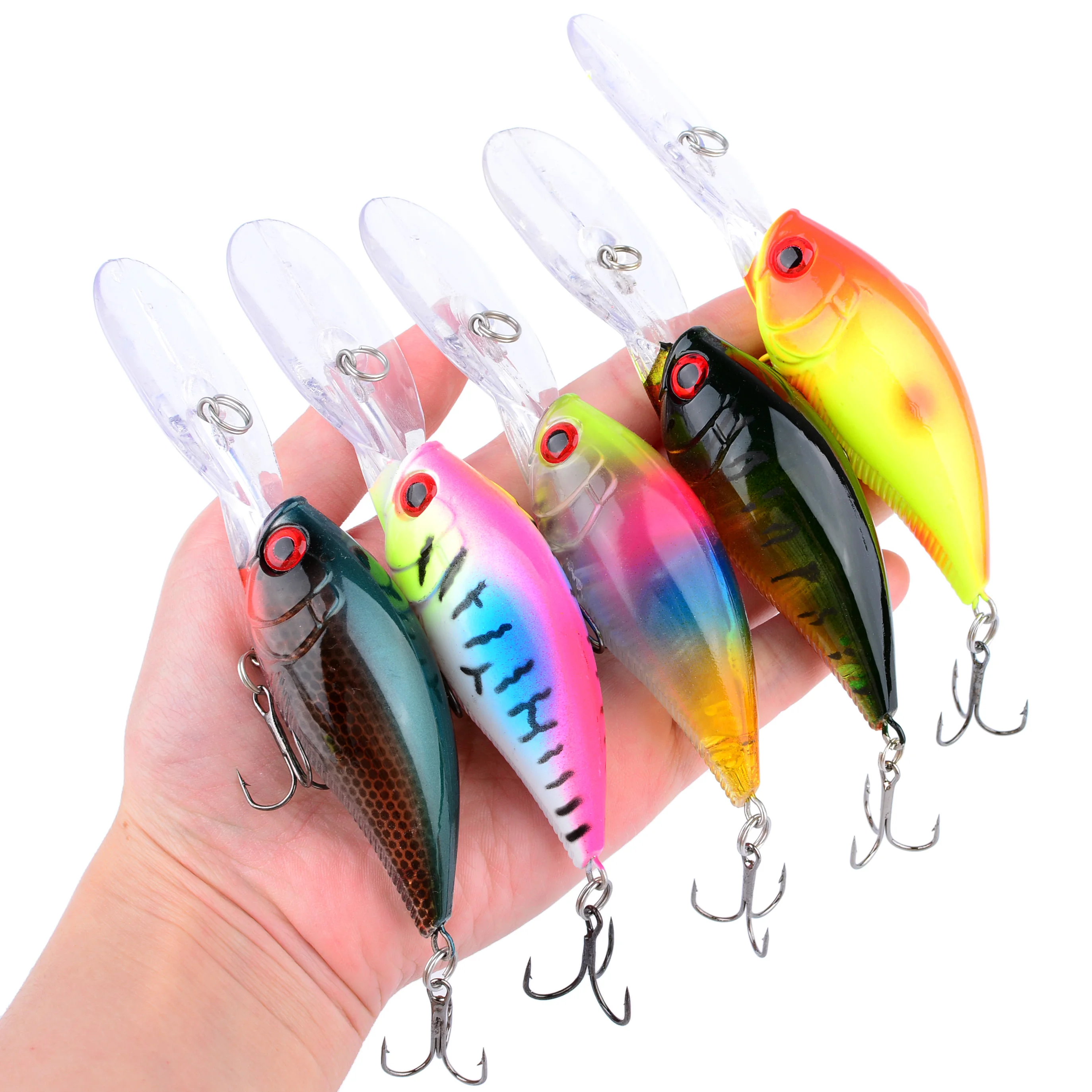 12cm 20g Crankbait Kunstköder für Hecht und Karpfen, Künstlicher Harter Köder, Wobbler, Crankbait Angelzubehör – Detail 2