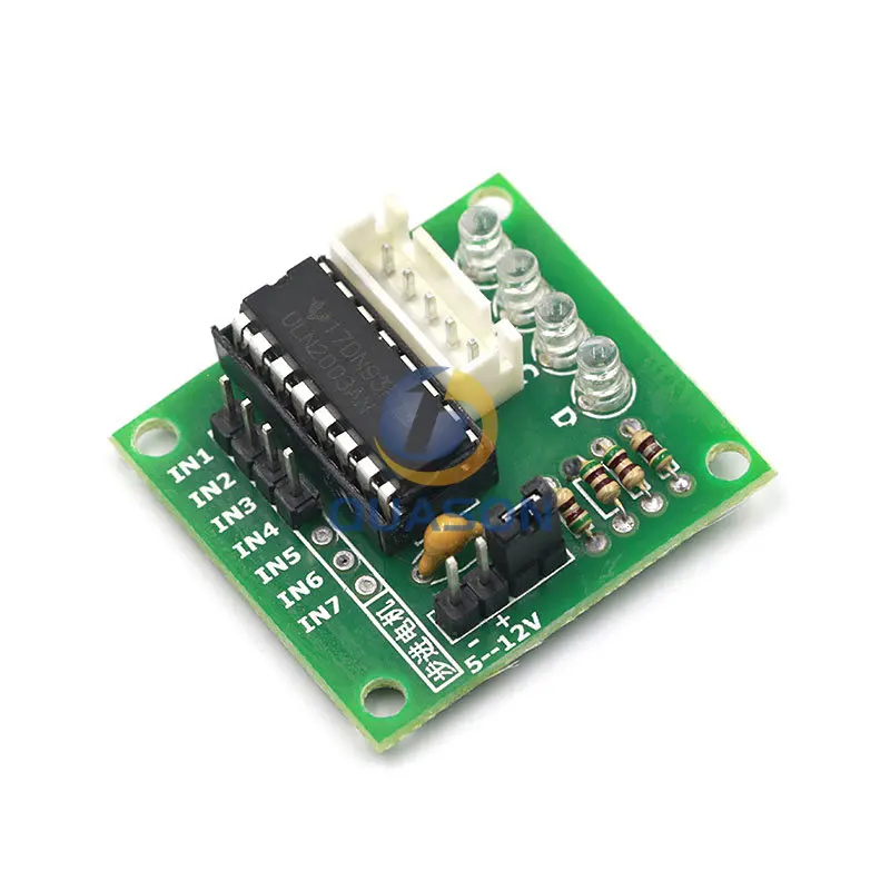 ハイパワーULN2003ステッピングモータドライバボードテストarduinoのavr smd