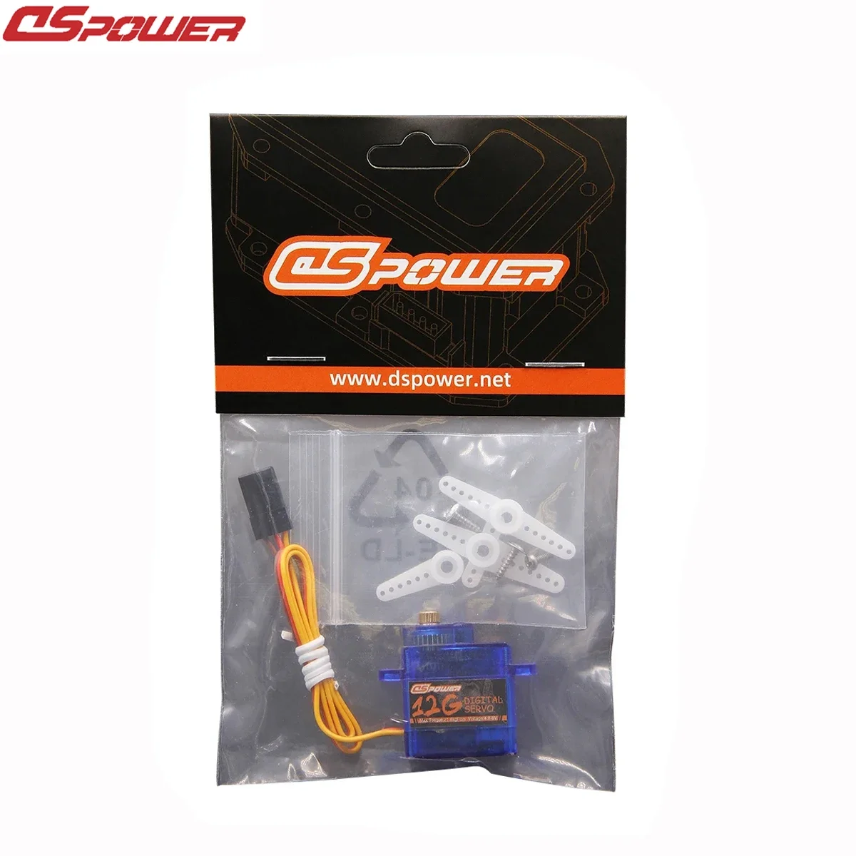 Dspower 12g micro mini servo digital engrenagem de metal para carro rc rastreador helicóptero avião robô wltoys scx24 modelo axial peças de brinquedo