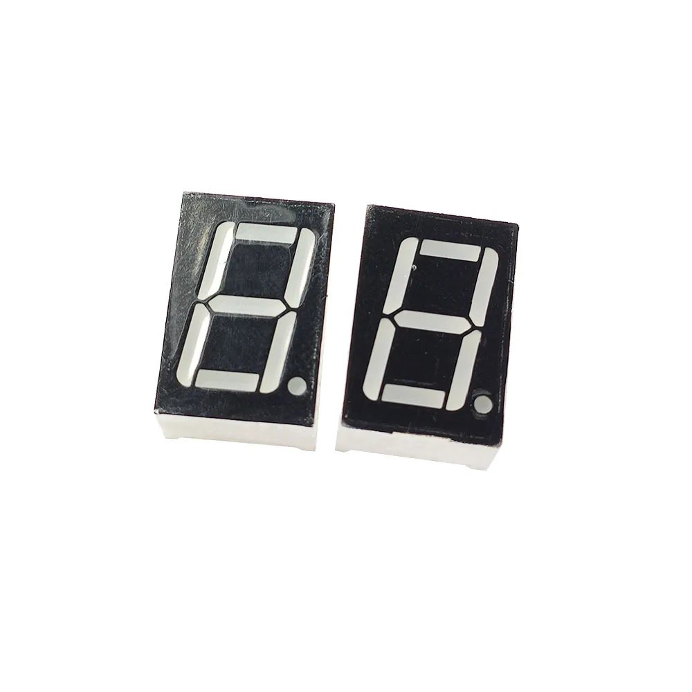 Tabung Digital LED 0.56 Inci Satu Bit 5161BS Co Lampu Merah Terang Positif 2 Set