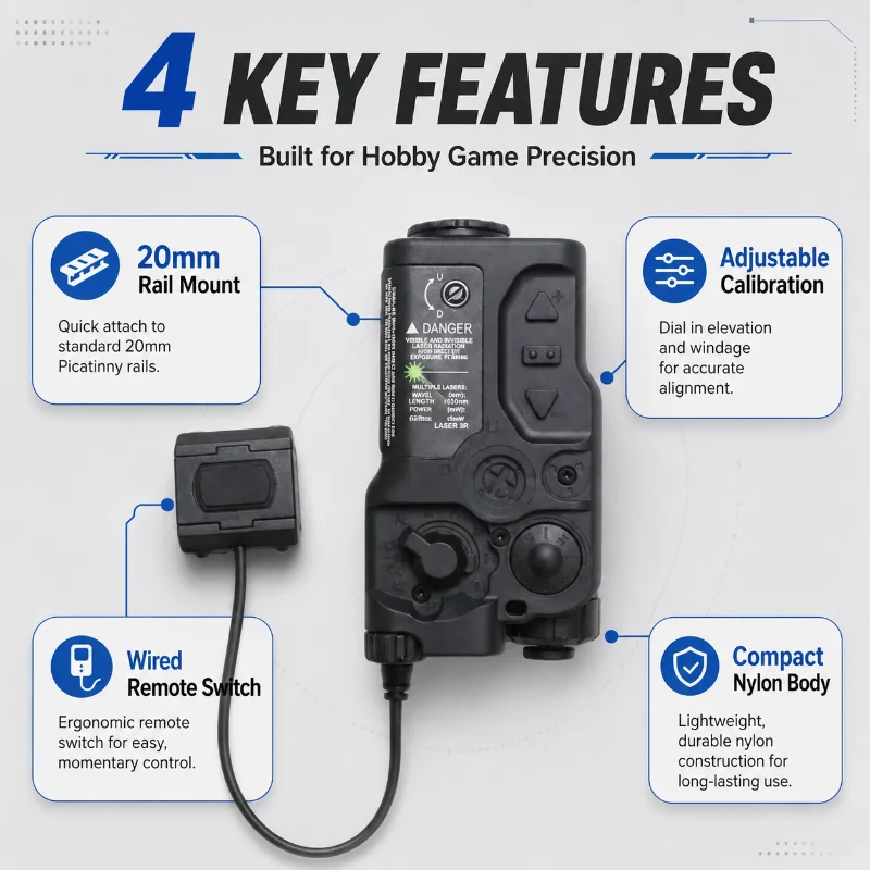 Universal Rail Fit RAID-X Hobby Alignment Indicator Adjustable Zero Setting External Wired Pressure Trigger Parts