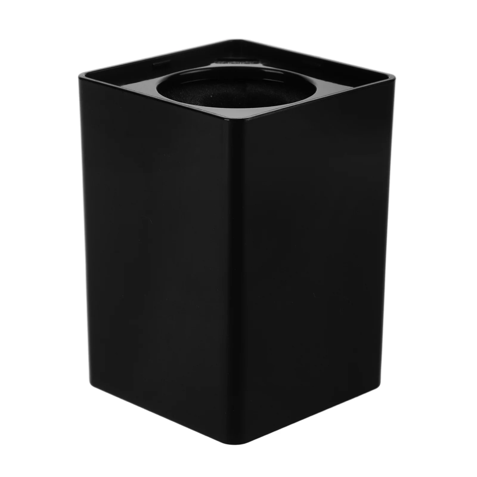 

Microphone Logo Flag Station Mic Holder Isolation Cover Wireless Mic Cube Stand Black Durable Mini Flag Box Interview Studio