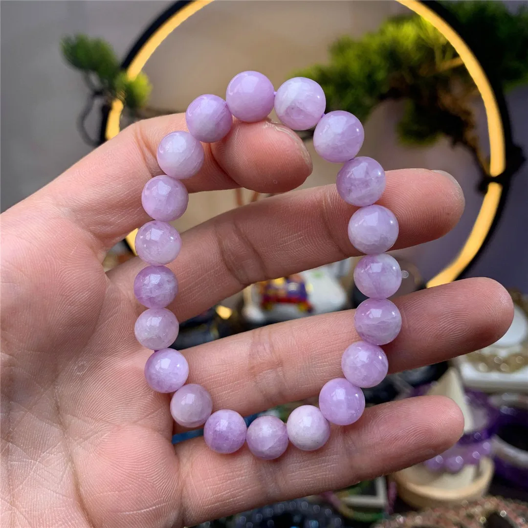 

Natural Purple Kunzite Stone Bracelet Jewelry For Women Lady Men Beauty Gift Healing Crystal Energy Beads Strands AAAAA 7-12mm