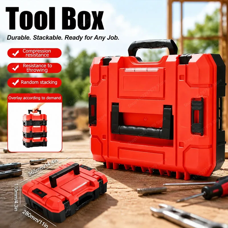 1 PC Stackable Tool Box Portable Tool Box Multifunctional And Durable Tool Box For Home DIY Car Repair Accessories Organization