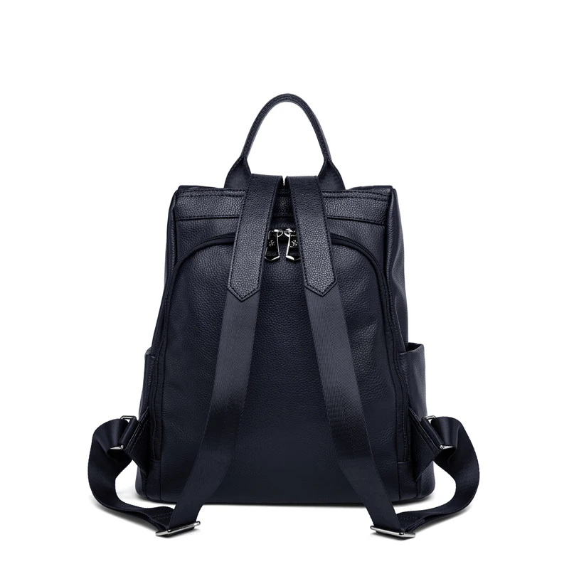 ZOOLER Zaino da donna originale in vera pelle di mucca piena al 100% Borse da scuola per libri in morbida pelle Borsa da viaggio in vera pelle #