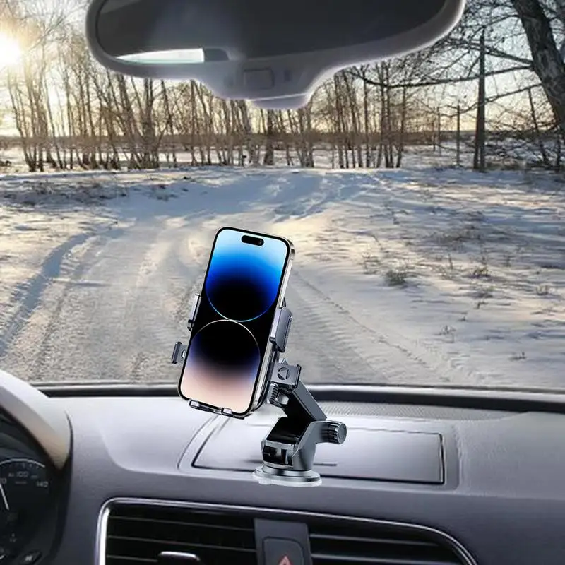 Держатель для мобильного телефона Автомобильный держатель для телефона на приборной панели Вращение на 360° Крепление для мобильного телефона Подставка на присоске Держатель для телефона для лобового стекла Air