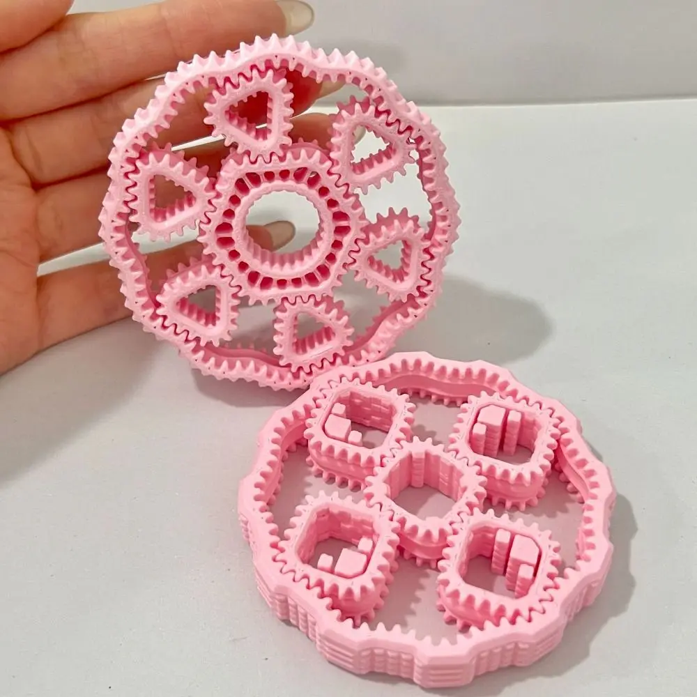 Pressure Reducing 3D Printed Fidget Gear Spin Sensory Plastic Hand Spinner Rotate Gyroscope Gear Fingertip Office
