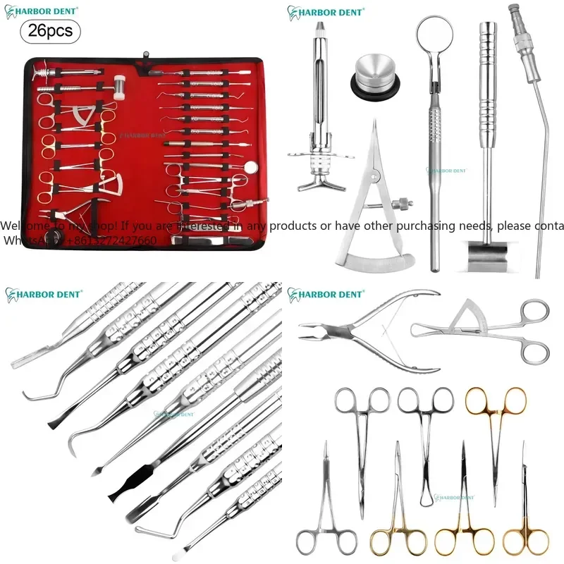 26 pieces/set New basic kit Oral instrument set Mechanical power supply Dentist