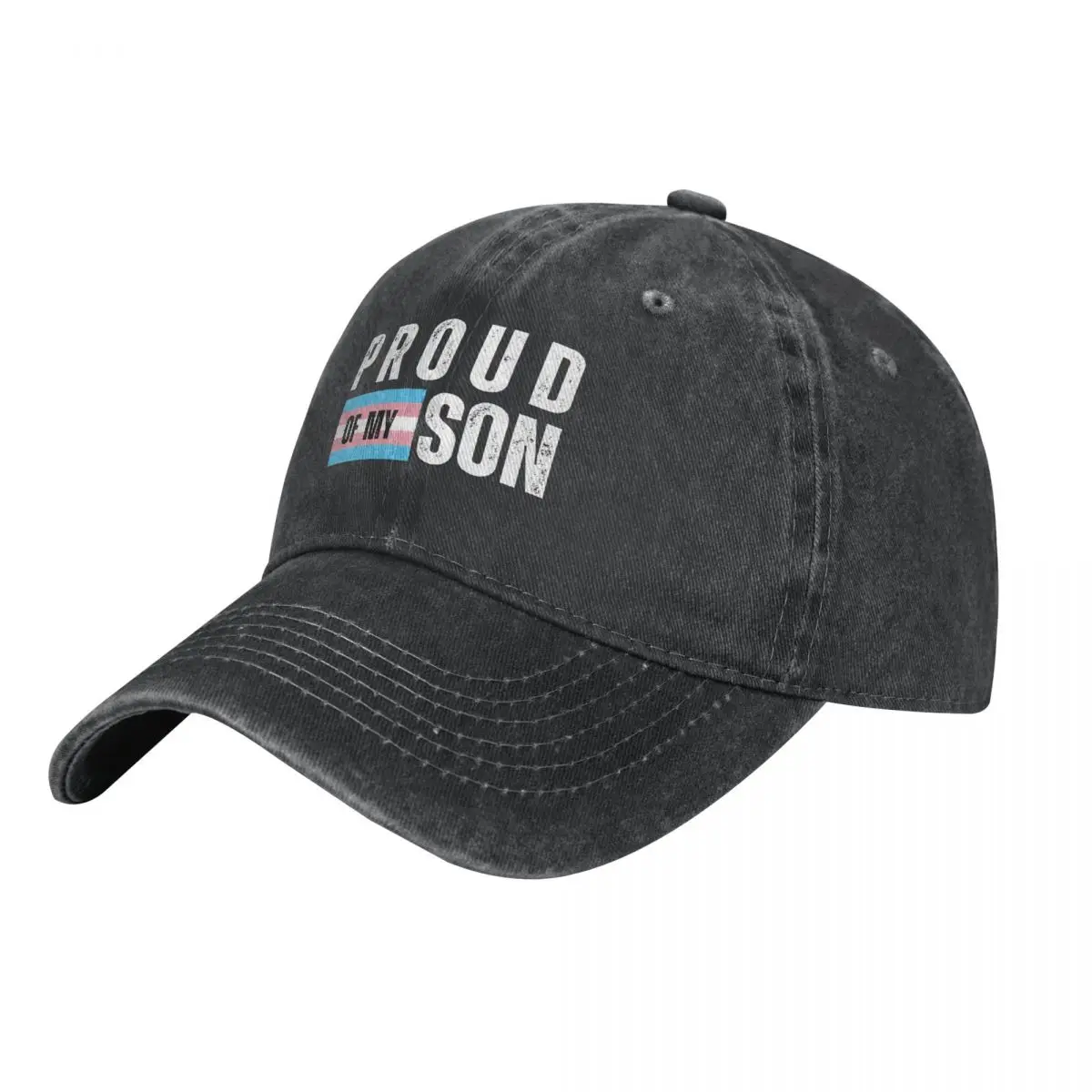 PROUD OF MY TRANSGENDER SON TRANSGENDER SON PRIDE TRANS FLAG PROUD PARENT Cowboy Hat Sports Cap Golf Wear Vintage Women Men's