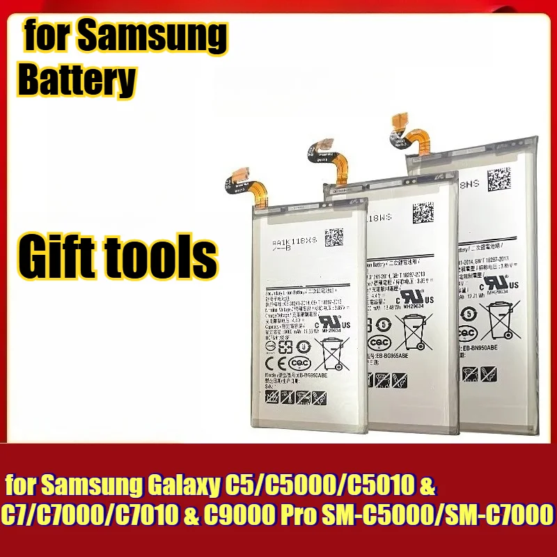 

2000~3000mAh Replacement Battery Gift tools for Samsung Galaxy C5/C5000/C5010 & C7/C7000/C7010 & C9000 Pro SM-C5000/SM-C7000