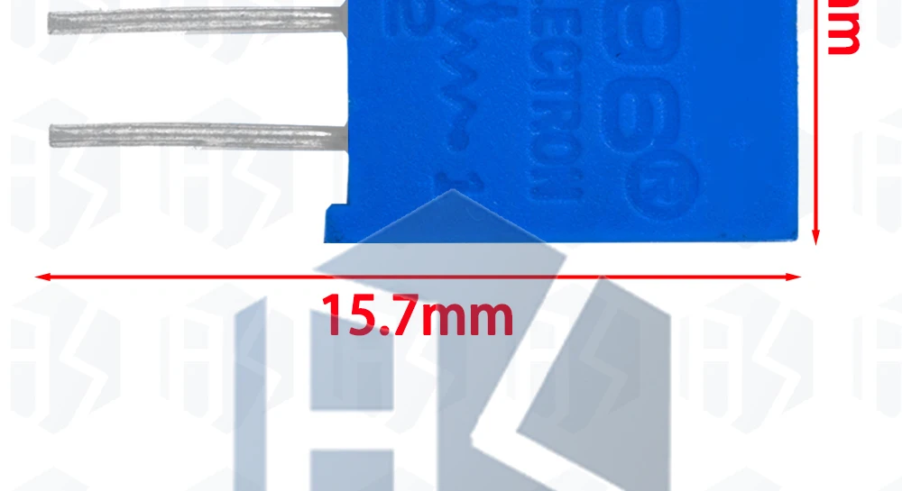 100 Stück 200x500 50 Ohm 1k 2k 5k 10k 20k 50k k k 1m Ohm 100r 200r 500r Trimpot Trimmer Potentiometer – Detail 4