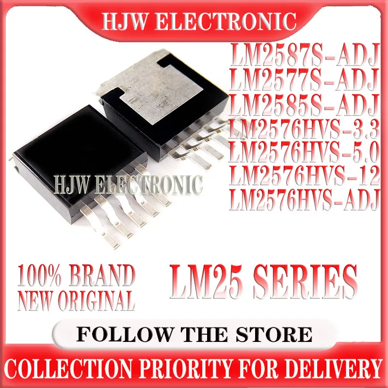 5pcs/lot LM2587S-ADJ LM2585S-ADJ LM2577S-ADJ LM2576HVS-3.3 LM2576HVS-ADJ LM2576HVS-5.0 LM2576HVS-12 LM2585S LM2577S TO-263-5