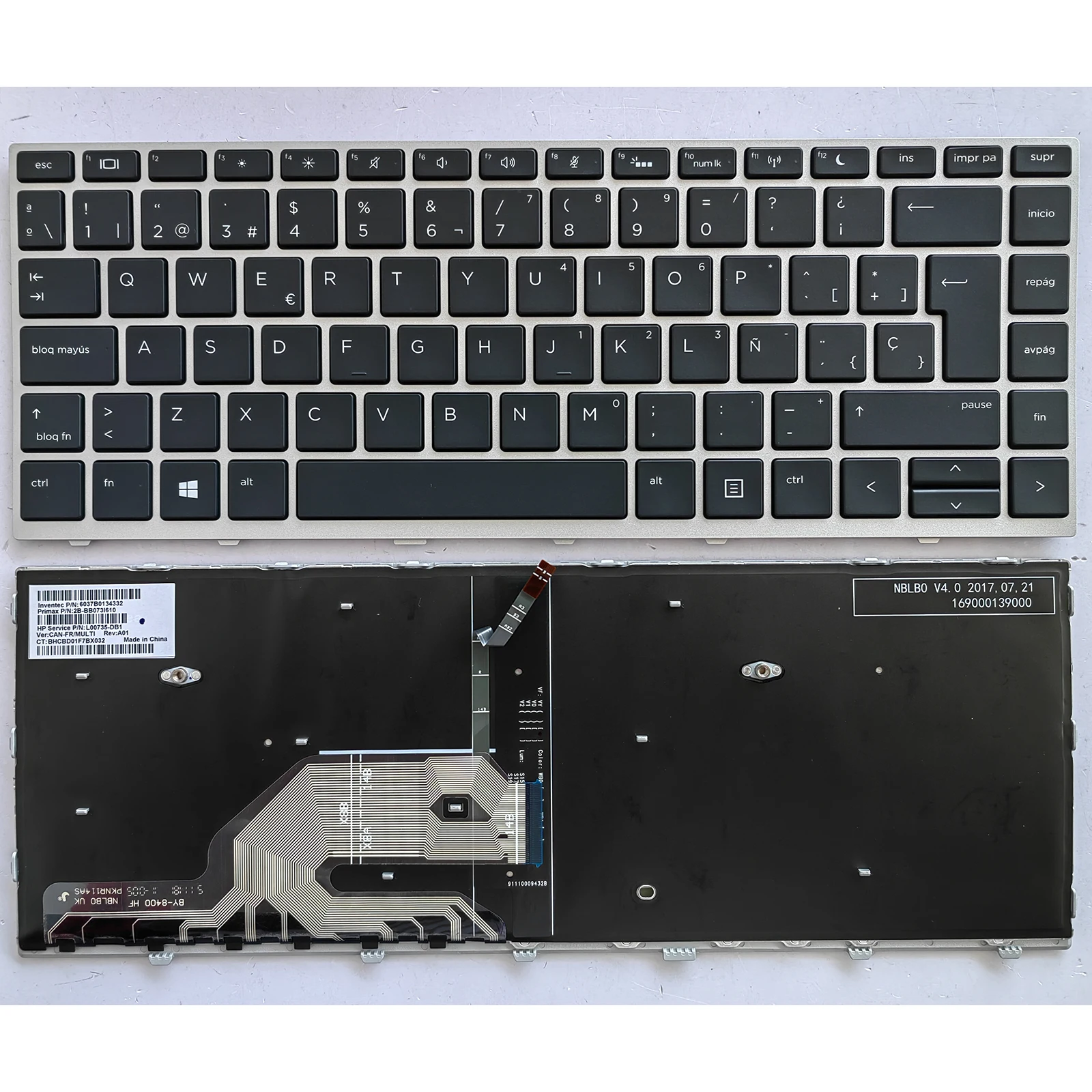 

SP layout for HP SG-87710-40A SN6165BL SN6165 Probook 430 G5 440 G5 445 G5 640 G4 640 G5 645 G4 645 G5 Laptop keyboard