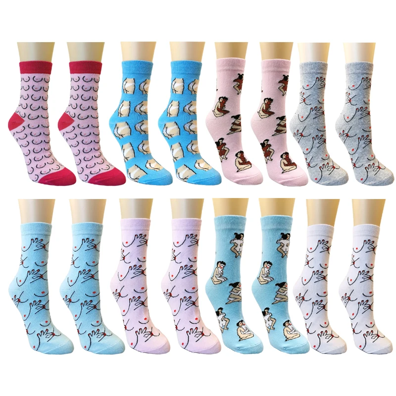 

Модные женские носки в стиле хип-хоп с героями мультфильмов, корейские удобные дышащие дизайнерские носки в стиле Харадзюку для девочек