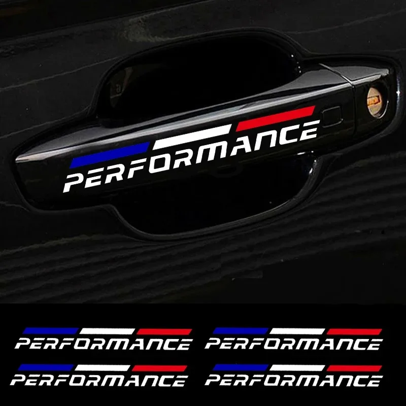 4Pcs/Set France Flag Sport Style Vinyl Stickers for Car Decor