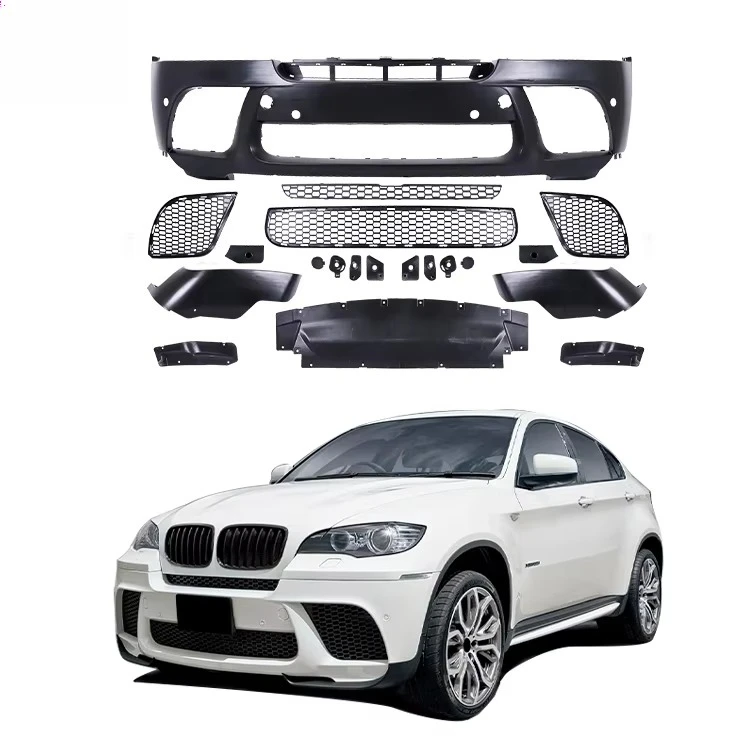 

PP Body Kit for BMW X6 E71 Front Bumper Fender Side Skirts Rear Bumper Trunk Spoiler Grilles Bodykit