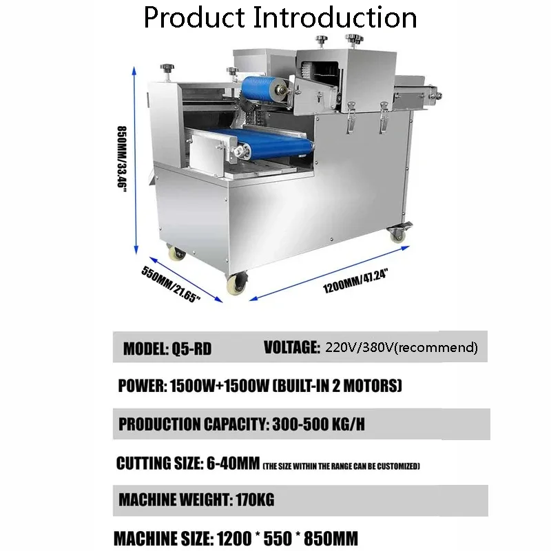 Electric Food Grinder 3000W Large Commercial Multi-Function Meat Grinder Stainless Steel for Minced Meat And Vegetables