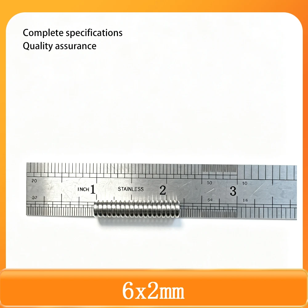 6x2 mm Mini Small Circular Magnets 6mmx2mm Fridge N35 Neodymium Magnet Dia 6x2mm Permanent NdFeB Magnets 6*2mm